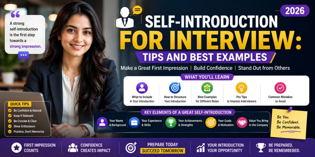 Self-Introduction for Interview: Tips and Best Examples 2026