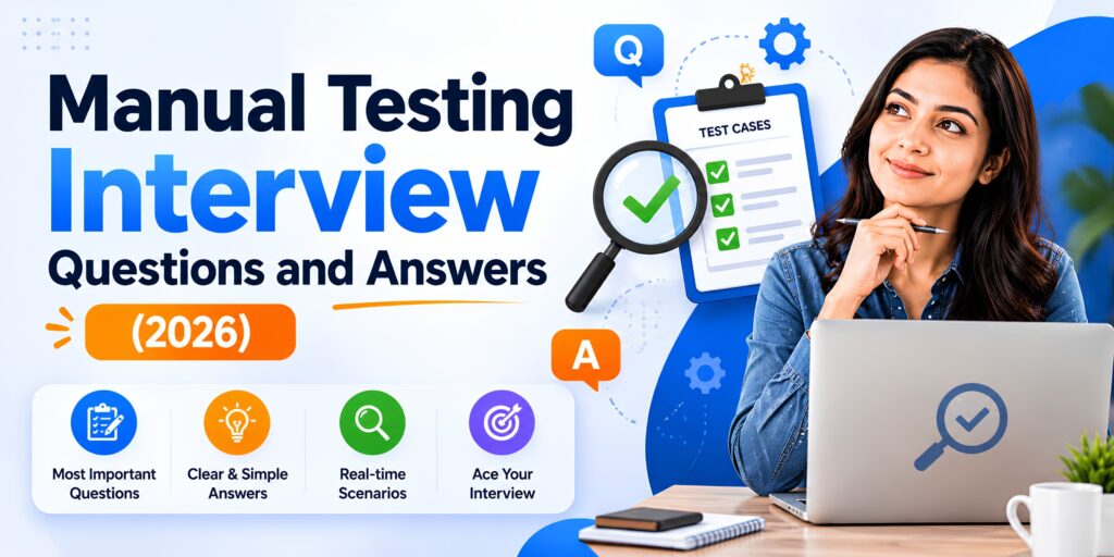 Ma⁠nual Testi‌ng Int‌ervie​w⁠ Q‍uesti‍on⁠s and Answe‌rs (2026)